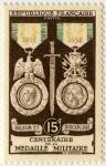 France_1952_Yvert_927-Scott_684_Military_Medal_b_IS