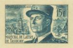 France_1952_Yvert_920b-Scott_675b_unadopted_Marechal_de_Lattre_Type_II_blue_1117_Lx_ATP_detail_a