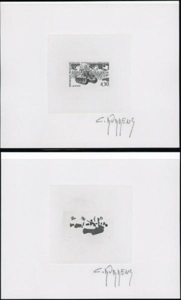 France_1994_Yvert_2888-Scott_2429_positive_+_negative_black