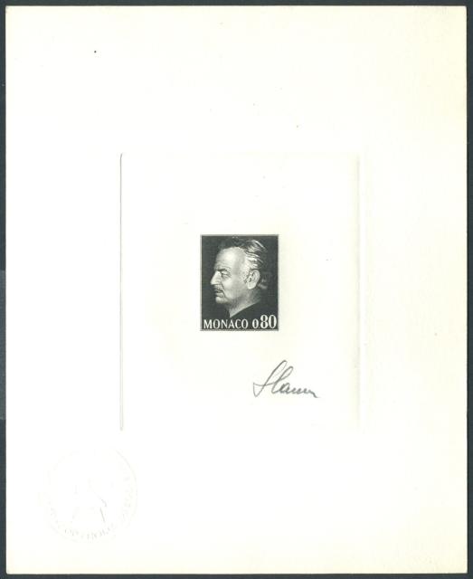 Monaco_1972_Yvert_993b-Scott_934_unadopted_without_inscription_80c_Prince_Rainier_III_black_a_AP