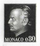 Monaco_1972_Yvert_993b-Scott_934_unadopted_without_inscription_80c_Prince_Rainier_III_black_b_AP_detail