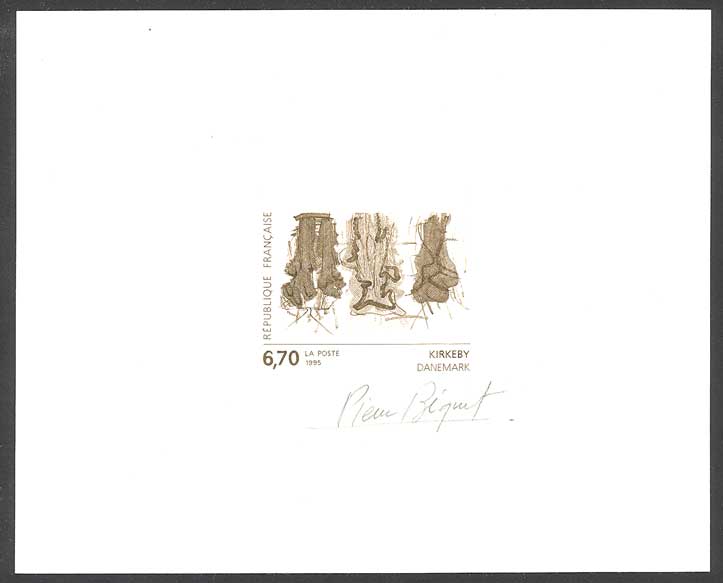 France_1995_Yvert_2969-Scott_2457_dark-brown_in_TD