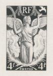 France_1944_Yvert_669b-Scott_503b_unadopted_4f_Angel_Paix_Type_2_black_c_AP_detail