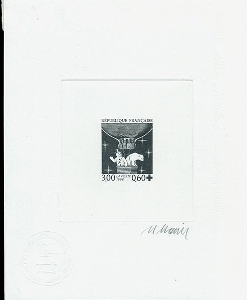 France_1996_Yvert_3039-Scott_B676_black_in_TD_ab