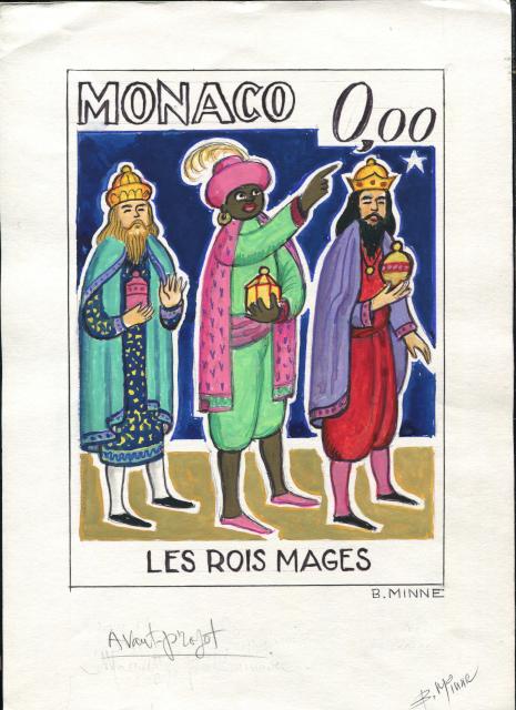 Monaco_1995_Yvert_2011a-Scott_1976_unadopted_Santons_de_Provence_MAQ