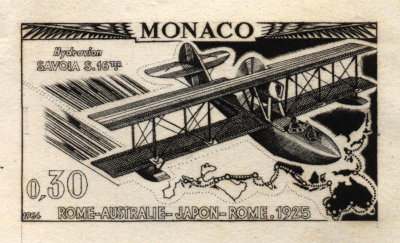 Monaco_1964_Yvert_646-Scott_574_1er_etat_black_da_detail