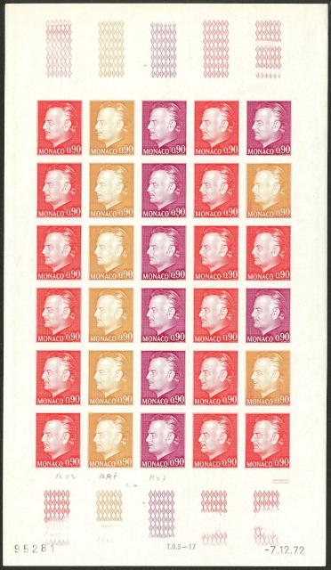Monaco_1972_Yvert_993a-Scott_934_unadopted_90c_Prince_Rainier_III_full_sheet_b_ESS