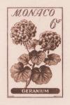 Monaco_1959_Yvert_518a-Scott_442_unadopted_6f_Geranium_brown_AP_detail