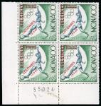 Monaco_1960_Yvert_522A-Scott_5f_football_red_overprint_p_US