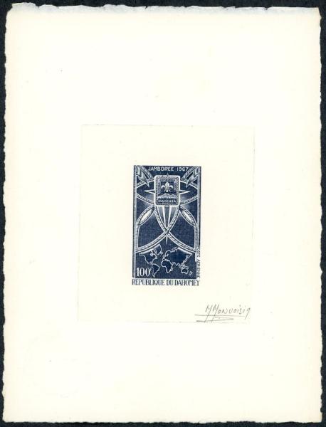 Dahomey_1967_Yvert_PA64-Scott_C60_grey-blue_b