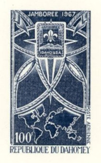 Dahomey_1967_Yvert_PA64-Scott_C60_grey-blue_b_detail
