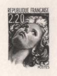 France_1985_Yvert_2376a-Scott_1879_unadopted_Marianne_by_Lacaque_2f20_etat_black_d_AP_detail