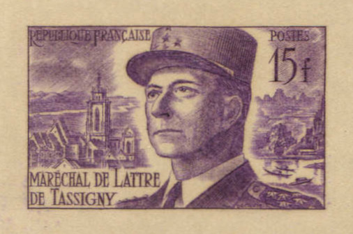 France_1952_Yvert_920b-Scott_675b_unadopted_Marechal_de_Lattre_Type_II_violet_1502_Lx_d_ATP_detail_a