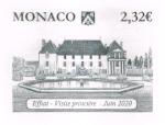 Monaco_2021_Yvert_3293-Scott_unadopted_2E32_Effiat_Castle_black_ab_COLL_detail_a