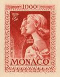 Monaco_1959_Yvert_PA72b-Scott_C55_unadopted_1000f_Grace_et_Rainier_III_maigre_red_c_AP_detail