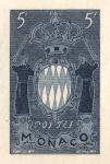 Monaco_1954_Yvert_411a-Scott_318_unissued_in_TD_armoirie_dark-blue_AP_detail