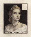 Monaco_1956_Yvert_482a-Scott_395_unadopted_Grace_Kelly_3eme_etat_hand_multicolor_on_sepia_AP_detail