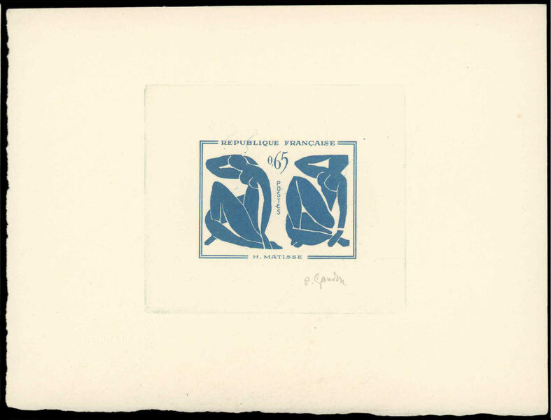 France_1961_Yvert_1320-Scott_1016_blue_ca