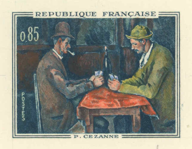 France_1961_Yvert_1321-Scott_1017_positive_hand_multicolor_ca_detail