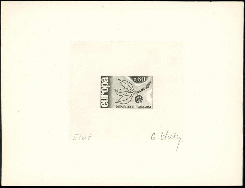 France_1965_Yvert_1456-Scott_1132_1er_etat_black