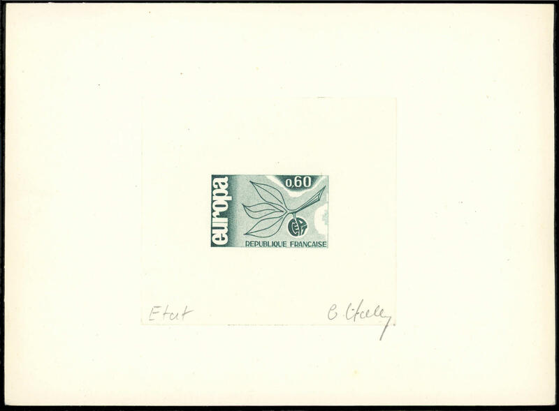 France_1965_Yvert_1456-Scott_1132_1er_etat_dark-green