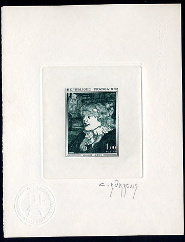 France_1965_Yvert_1426-Scott_1113_positive_dark-green_c