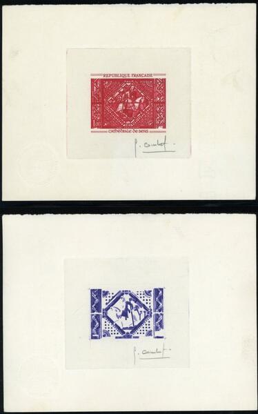 France_1965_Yvert_1427-Scott_1114_positive_red_a_+_negative_blue-violet