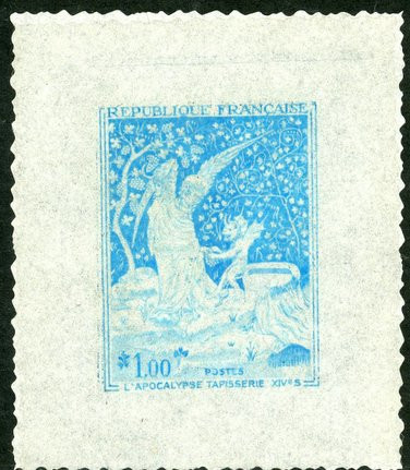 France_1965_Yvert_1458-Scott_1131_positive_etat_light-blue