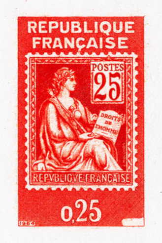 France_1964_Yvert_1415-Scott_1085_red_detail