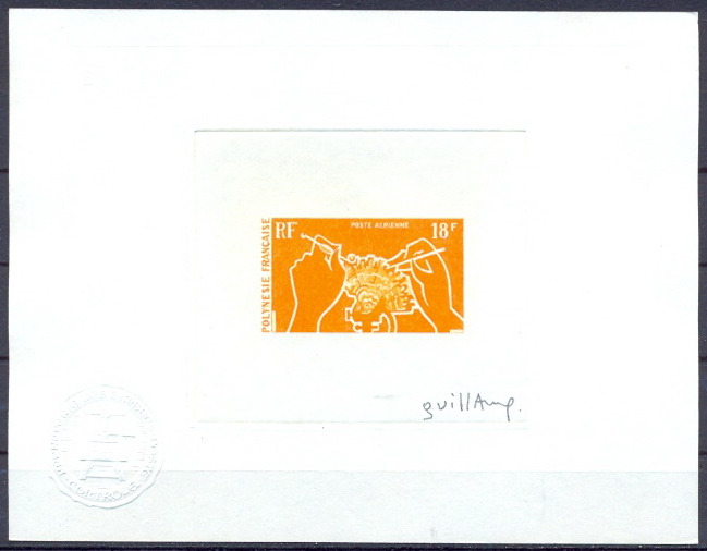 Polinesia_1970_Yvert_PA36-Scott_C59_orange_b
