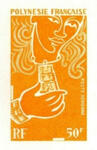 Polinesia_1970_Yvert_PA38-Scott_C61_orange_a_detail