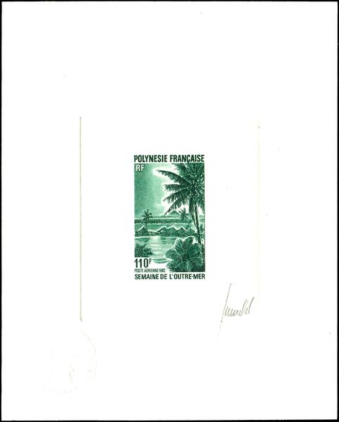Polinesia_1982_Yvert_PA169-Scott_C193_green_aa