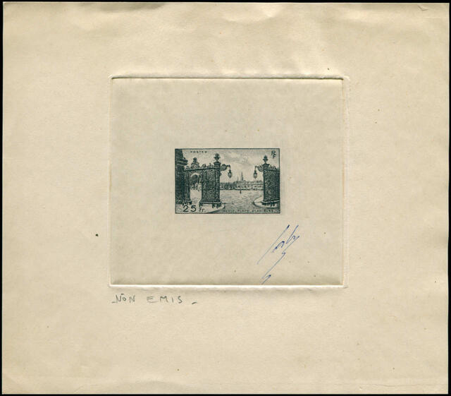 France_1947_Yvert_778a-Scott_574_unadopted_Nancy_black_ba_AP