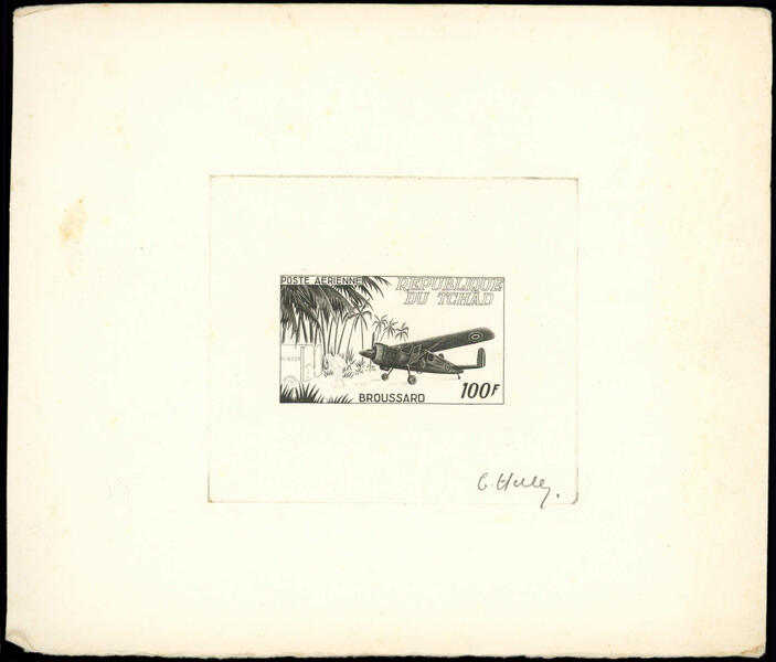Chad_1963_Yvert_PA12-Scott_C12_1er_etat_black