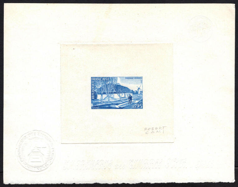 France_1965_Yvert_1439-Scott_1130_blue_e