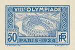 France_1924_Yvert_186a-Scott_201_unadopted_Jeux_Olympiques_Paris_50c_blue_101_+_blue_106_typo_b_CP_detail