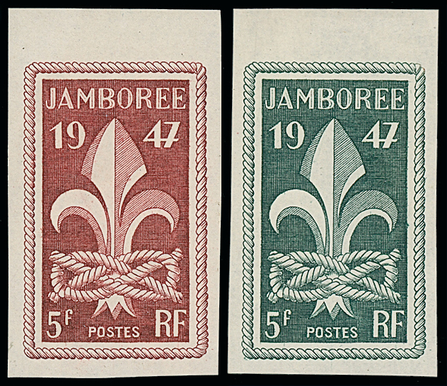France_1947_Yvert_787-Scott_587_different_colors_imperf_a