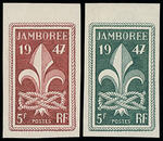 France_1947_Yvert_787-Scott_587_different_colors_imperf_a