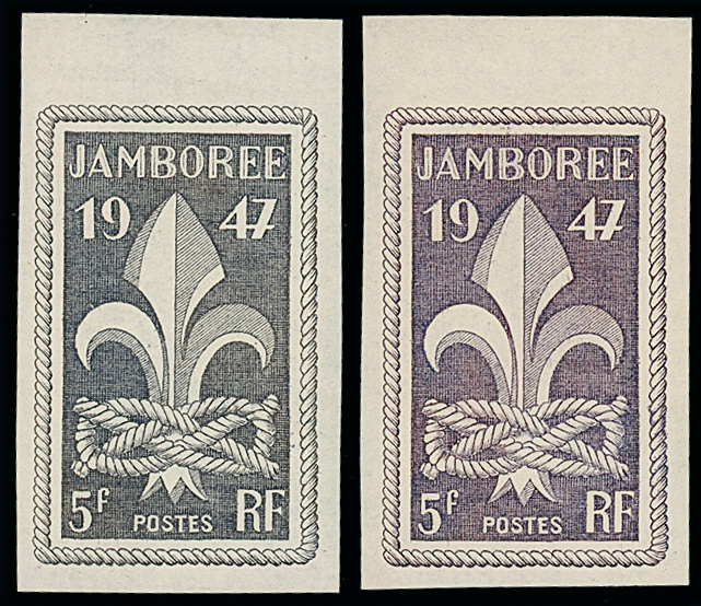 France_1947_Yvert_787-Scott_587_different_colors_imperf_b
