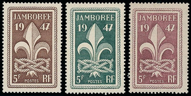 France_1947_Yvert_787-Scott_587_different_colors_perf