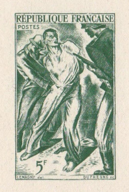 France_1947_Yvert_790a-Scott_588_unadopted_Resistance_without_inscription_dark-green_a_AP_detail