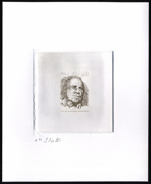 Monaco_2016_Yvert_3055a-Scott_2859_unadopted_inverted_engraving_Leo_Ferre_1er_etat_sepia_a_AP