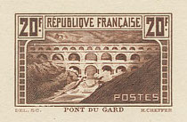 France_1929_Yvert_262-Scott_254_dark-brown_b_detail