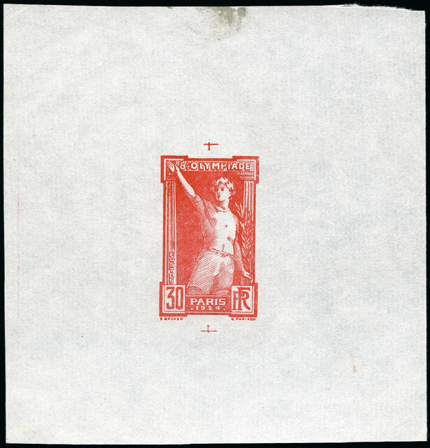 France_1924_Yvert_186bx-Scott_201_unadopted_Jeux_Olympiques_Paris_30c_red_typo_AP