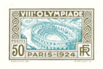 France_1924_Yvert_186a-Scott_201_unadopted_Jeux_Olympiques_Paris_50c_sepia_604_+_blue_113_typo_ab_CP_detail