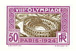 France_1924_Yvert_186a-Scott_201_unadopted_Jeux_Olympiques_Paris_50c_violet_518_+_brown_712_typo_CP_detail
