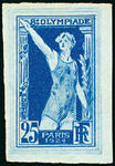France_1924_Yvert_186c-Scott_201_unadopted_Jeux_Olympiques_Paris_25c_blue_typo_aa_ESS