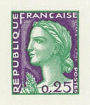 France_1960_Yvert_1263-Scott_968_tete_green_332_Lc_fond_violet_533_Lx_typo_ba_detail_a