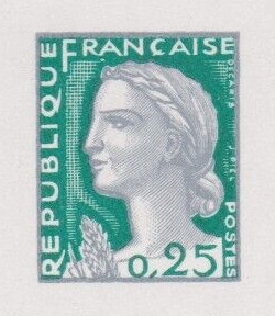 France_1960_Yvert_1263-Scott_968_tete_grey_616_Lc_fond_green_334_Lc_typo_aa_detail_a