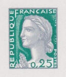 France_1960_Yvert_1263-Scott_968_tete_grey_616_Lc_fond_green_334_Lc_typo_aa_detail_a